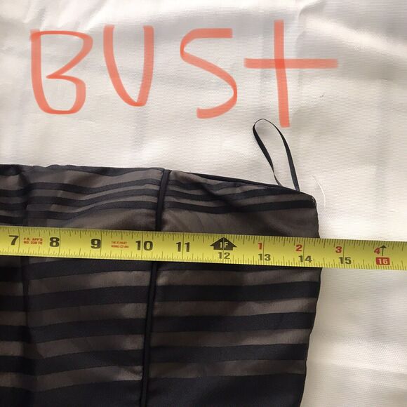 Misha Collection Black Strapless Mackenzie Flared Leg Jumpsuit NWOT - Picture 6 of 8